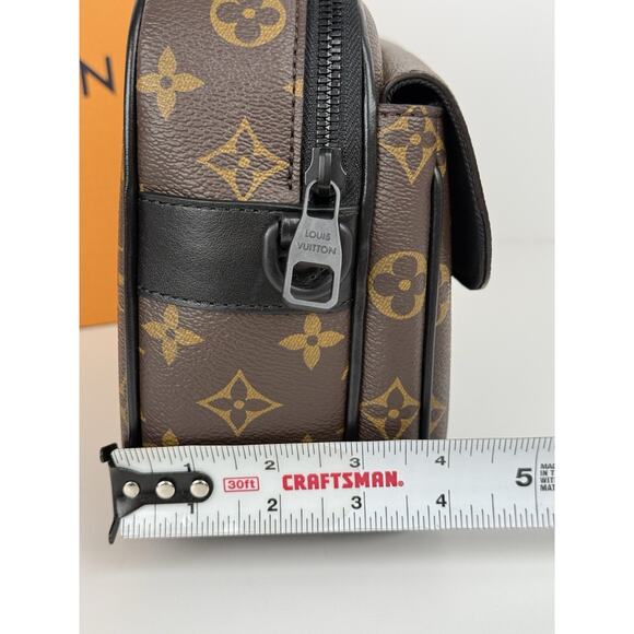 Louis Vuitton S Lock Monogram Macassar Canvas Crossbody Bag - Picture 15 of 15